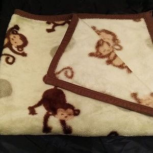 Soft Monkey Theme blanket